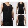 Unique Bargains Men Body Slimming Tummy Shaper Control Underwear with Zipper Stretch Shapewear Polyester - 4 of 4