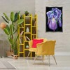 Stupell Industries Purple Iris Petals Floating Frame Canvas Art, Gray, 21" x 31" - 3 of 4