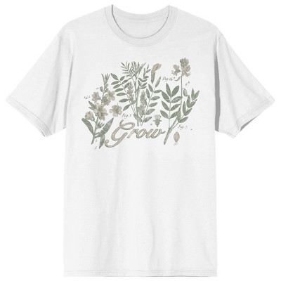 Shop White Outdoor Florals T-Shirt Online 
