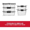 Round and rectangular leak-proof food storage boxes, 12-piece set - 4 of 4