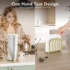 Gold Stainless Steel Paper Towel Holder Set, Countertop Stand with Weighted Base and Suction Cups - 4 of 4