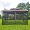 NicBex Outdoor Gazebo, Patio Canopy Tent with Ventilated Double Roof and Mosquito Net (Detachable Mesh Screen on All Sides) for Lawn, Backyard - 3 of 4