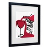 Trademark Fine Art - Athene Fritsch  More Wine Please Matted Framed Art - 3 of 4