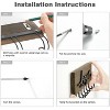 LunaLulinlk Multi Use 7 Wall Key Holder Hooks, Paulownia Wood Board Metal - 2 of 4