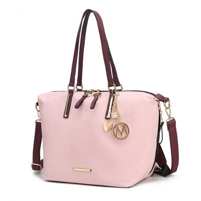 MKF Collection Layla Solid Tote Bag Convertible Backpack by Mia k
