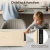 ZAFRO Warming Mat for Food,3-Temp Electric Warmer (140/176/212°F), 250W Low Energy, Auto Shut-Off & Child Safety Lock, Portable Roll-Up Silicone,White - 3 of 4