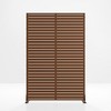 PexFix Outdoor Metal Privacy Screen Garden Fence in Louver Pattern - 3 of 4