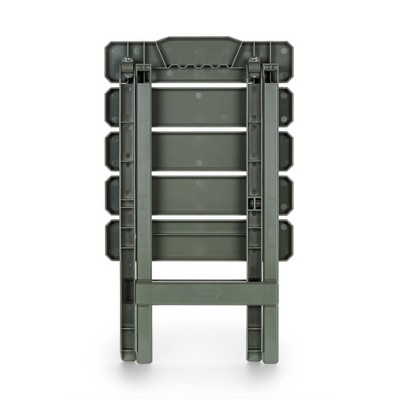 Sage Green Plastic Foldable Adirondack Camping Side Table