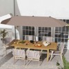 Costway 13 FT Large Patio Umbrella Outdoor Double-Sided Table Market Umbrella for Garden Beige/Brown/Gray/Navy/Orange/Wine - 2 of 4