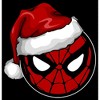 Men's Marvel Christmas Spider-Man Santa Hat Pull Over Hoodie - 2 of 4