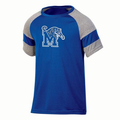 Ncaa Memphis Tigers Boys' Gray Poly T-shirt : Target