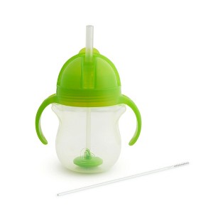 LunaLulinlk Weighted Trainer Sippy Cup with Lid, 7 Oz, Green, Unisex - 1 of 4
