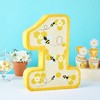 Blue Panda Small Number 1 Pinata for First Bee Day Party Decorations, Bumblebee, Honeycomb Designs, 10.8 x 16.5 x 3 In - 4 of 4