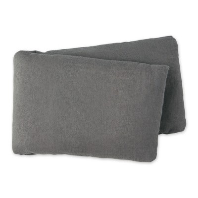 Bucky Linen Hot/Cold Body Wrap, Natural Buckwheat Seed Filling, Hypoallergenic, Gray