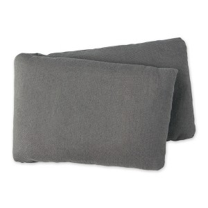 Bucky Linen Hot/Cold Body Wrap, Natural Buckwheat Seed Filling, Hypoallergenic, Gray - 1 of 4