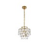 Elegant Lighting Mila 3 - Light Pendant in  Brass - 2 of 4