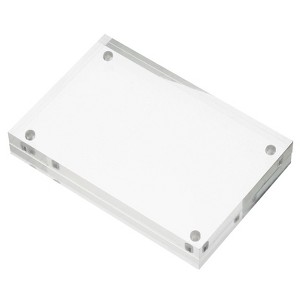 Unique Bargains Home Office Double-Sided Magnetic Acrylic Picture Frame - 1 of 4