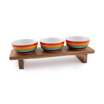 4pc Stoneware Condiment Set - Thirstystone