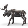 SPI Home Forest Majesty Moose Sculpture - 11.5" Tall Aluminum Wildlife Accent for Rustic Decor, Tabletop or Shelf Display - 3 of 4