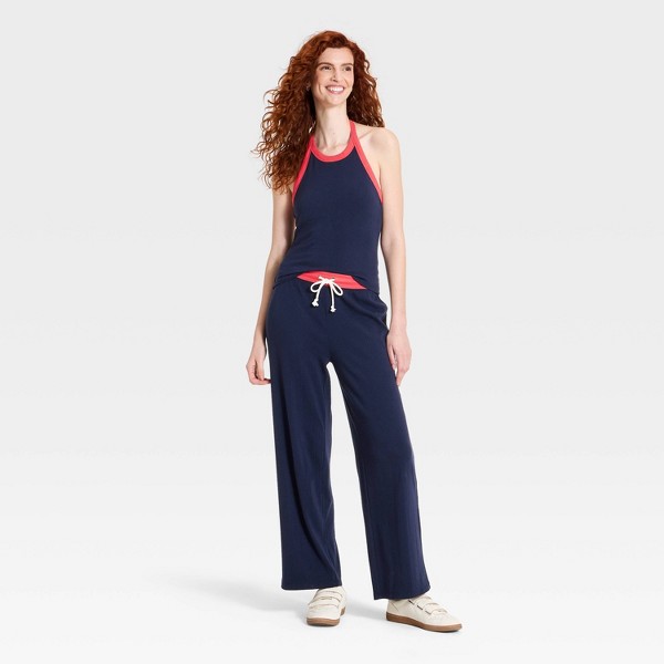 Pantalón de Tiro Medio de Tejido Acanalado para Mujer - Universal Thread™ 3