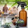 LiBa Amber Glass Spray Bottles 2 Pack, 14 oz Refillable Empty Spray Bottle for Cleaning - 3 of 4