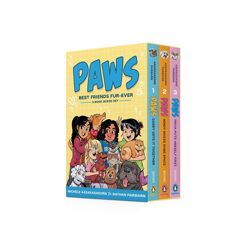 Paws: Best Friends Fur-Ever Boxed Set (Books 1-3) - by  Nathan Fairbairn (Mixed Media Product), 1 of 2