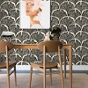 Tempaper & Co. 15 sq ft Feather Palm Peel and Stick Wallpaper by Novogratz Black - 4 of 4