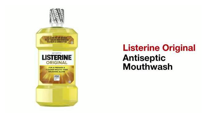 Listerine Antiseptic Oral Care Mouthwash, Original, 1.5L, 2 of 11, play video