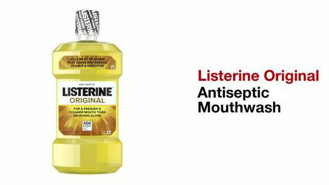 Listerine Antiseptic Oral Care Mouthwash, Original, 1.5L, 2 of 11, play video