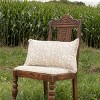 14" x 22" Tan Floral Handwoven Indoor/Outdoor Polyester Accent Throw Pillow - 2 of 4