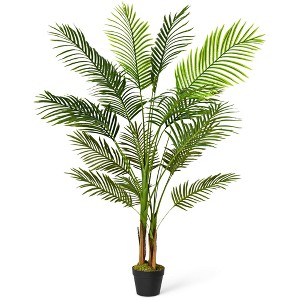 Costway 5Ft Artificial Phoenix Palm Tree Plant for Indoor Home Office Decoration - 1 of 4