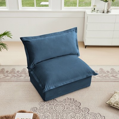 NicBex Couches for Living Room Single Deep Seat Sofa Couch Fabric Slip-covered Armchair with 1 Big Back Cushion and 2 Big Toss Pillows