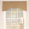 Andromeda Geometric Arch 3" Rod Pocket Valance 50" x 17" Stone by RLF Home - 2 of 4