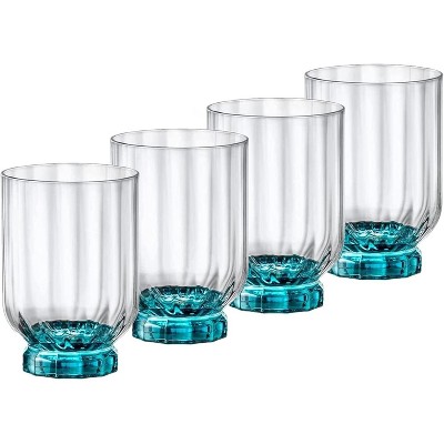 Set Of 4 Dolce Vita Grey Water Glasses For Sale at 1stDibs