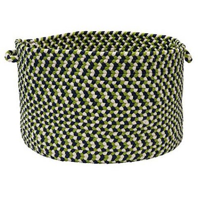 Colonial Mills OU59 14 by 14 by 10-Inch Carousel Storage Basket, Neon Navy