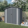 CAVINAS Outdoor Storage Shed Large Metal Tool Sheds with Sliding Doors and Air Vent for Backyard - 2 of 4