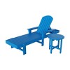 WestinTrends Dylan 2 Piece Adirondack Reclining Chaise Lounge With Arms - 3 of 4
