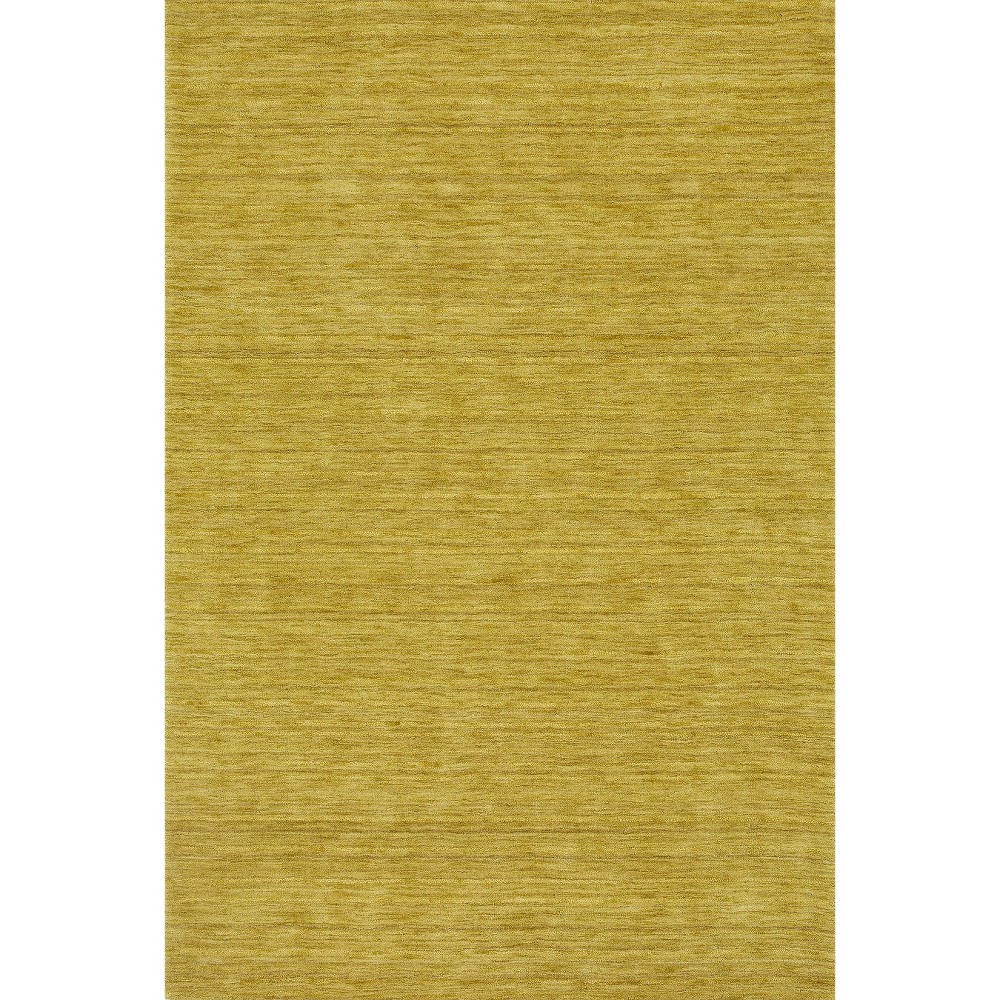 Tonal Solid 100% Wool Area Rug - Kiwi (Green) (5'x7'6)