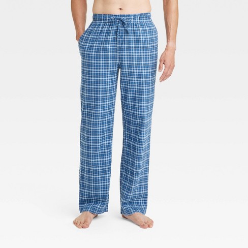 Men's Plaid Flannel Pajama Pants - Goodfellow & Co™ Blue Xl : Target