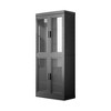 Glass Storage Cabinet. The Cabinet Body And Door Provide Double Storage Space. The Food-grade Tempered Glass Is Moisture-proof And Scratch-resistant. - 4 of 4
