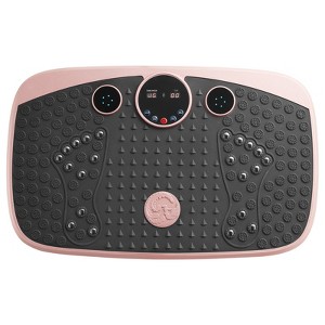 VEVOR Vibration Plate Exercise Machine, Whole Body Shaker with Magnetic Acupoints for Lymphatic Drainage and Weight Loss,Pink - 1 of 4