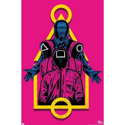 Trends International Netflix Squid Game - Masked Men Unframed Wall Poster Prints