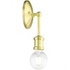 Livex Lighting Lansdale 1 - Light Vanity in  Satin Brass - 2 of 4