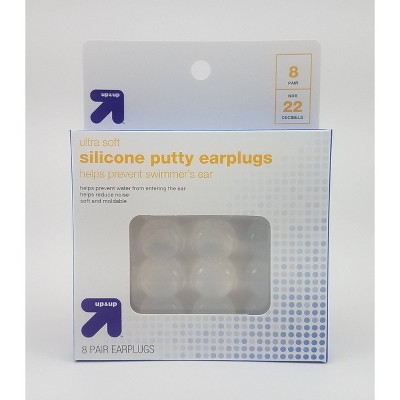 Clear Pack of 4 Zoggs Silicone Putty Ear Plugs 