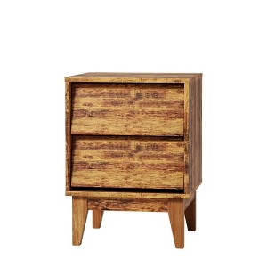 NicBex 14.6 inch Wide Nightstand with 2 Drawers,2 Set Side Table with Bevel Design and Hidden Drawer Pulls,Bedside Table for Bedroom,Living Room - 1 of 4