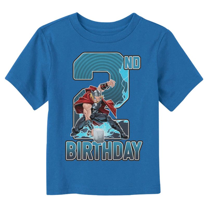 Toddler's Marvel 2nd Birthday Thor T-Shirt, 1 of 4