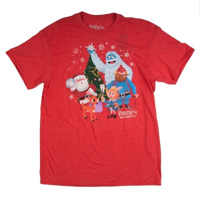 Rudolph Characters Red Heather T-Shirt