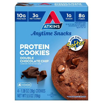 Photo 1 of  3 pack bundle 
Atkins Cookies - Double Chocolate Chip - 4ct