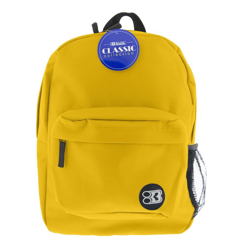 BAZIC Products® 17" Classic Backpack, Mustard, Pack of 2, 2 of 6