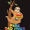 Adult Design By Humans Free Dad Hugs Rainbow Sloth Pride By KangThien T-Shirt - 2 of 2